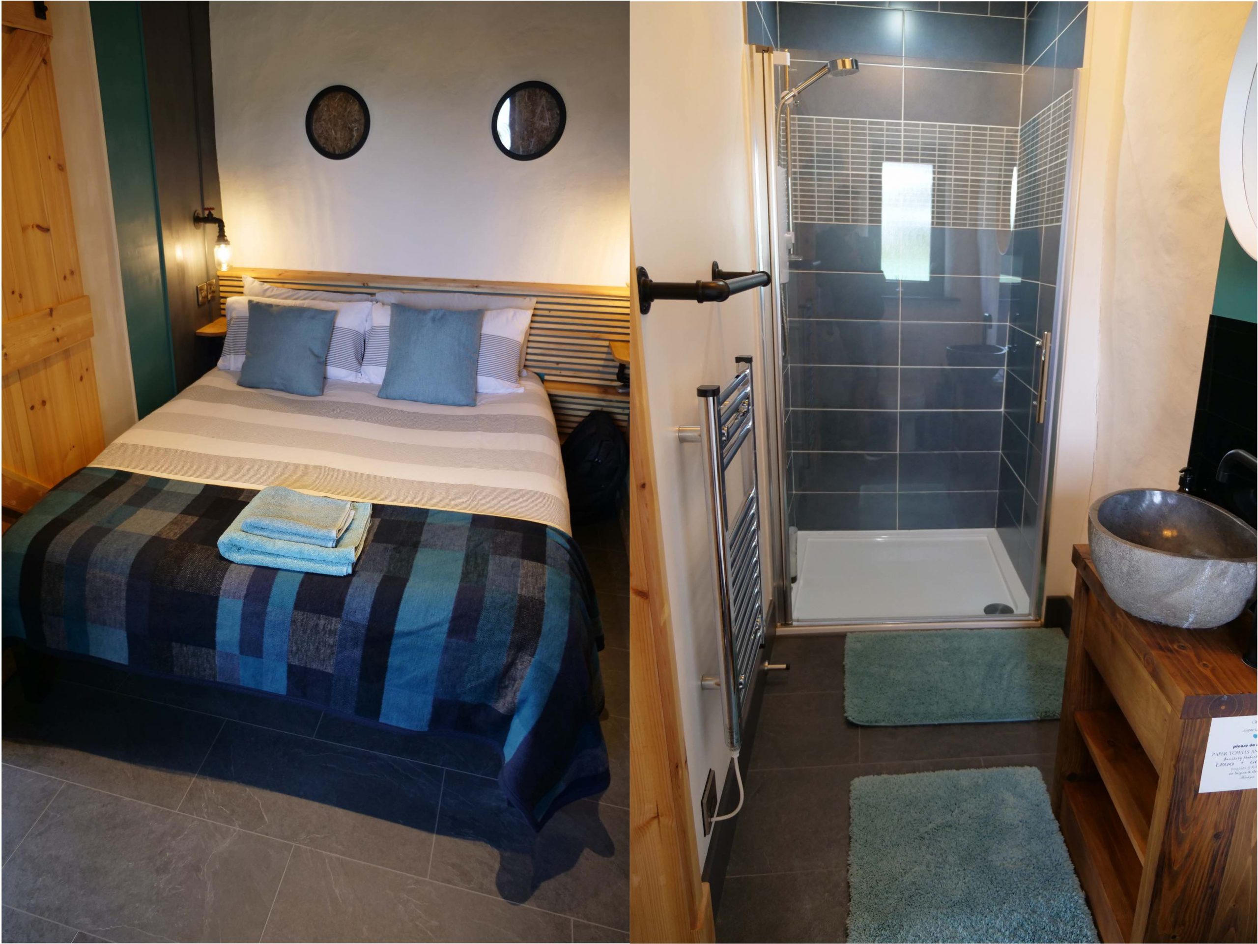 peregrine lodge bedroom and bathroom
